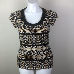 liz & co Short Sleeve Top Scoop Neck